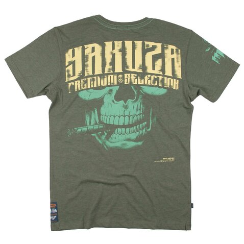 Tričko Yakuza Premium 3018 Protect Destroy olive Tričko Yakuza Premium 3018 Protect Destroy olive