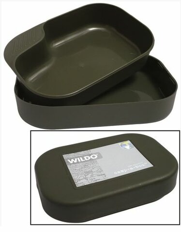 Set de masă pentru camping Wildo 2 piese olive