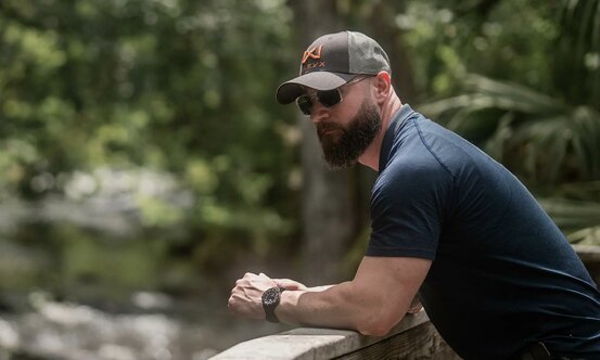 Šiltovka WileyX dark grey/orange logo