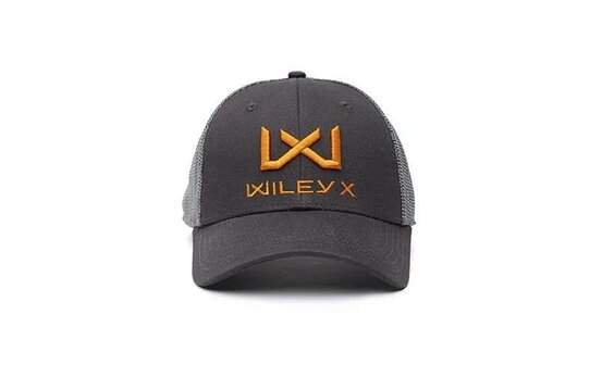 Šiltovka WileyX dark grey/orange logo