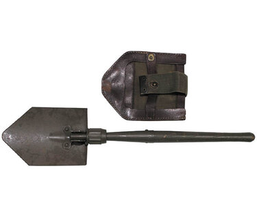 Lopatka vojenská Rakúska s koženým závesníkom záno