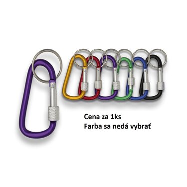 Clip outdoor tip carabină cu șurub 6cm