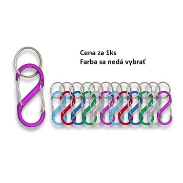 Clip outdoor tip carabină în formă de litera S 9cm