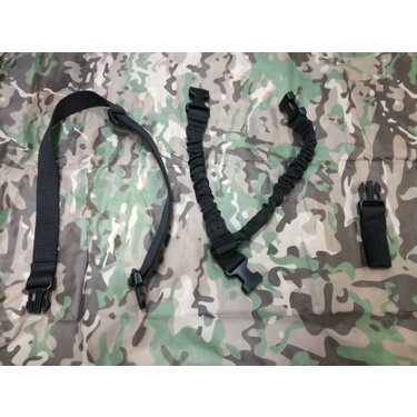 Taktický popruh na dlhú zbraň čierny