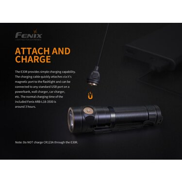 Taktická baterka Fenix E30R (1600lm)