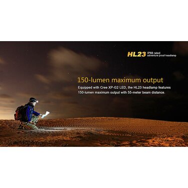 Čelovka Fenix HL23 oranžovo-čierna (150lm)