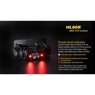 Čelovka HL60R nabíjateľná (950lm)