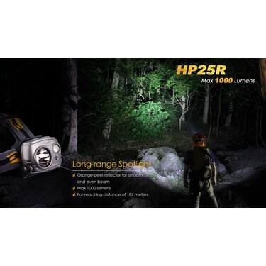 Čelovka Fenix HP25R nabíjateľná (1000lm)