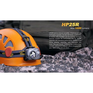 Čelovka Fenix HP25R nabíjateľná (1000lm)