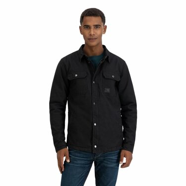 Bunda Vintage Industries Dean Sherpa čierna