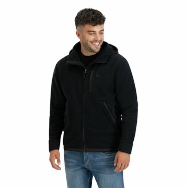 Flísová mikina Vintage Industries Vitor čierna