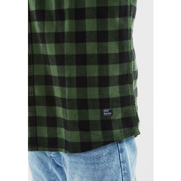 Flanelová košeľa Vintage Industries Harley zelená