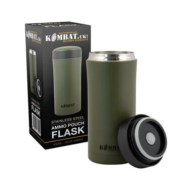 Sticlă de apă din inox Ammo Flask Kombat UK olive