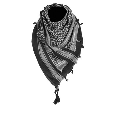 Eșarfă Arafatka Shemag negru-alb