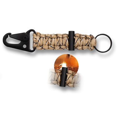 Carabinieră paracord cu amnar coyote