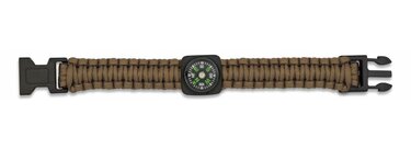 Brățară paracord cu busolă coyote