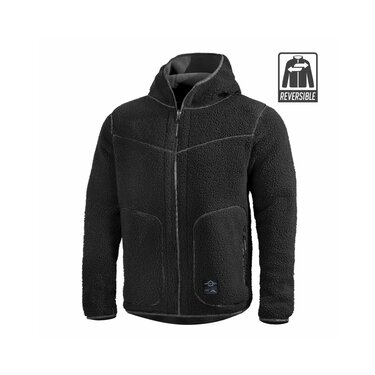 Bunda Pentagon Ianos 2v1 Sherpa fleece čierna / wo