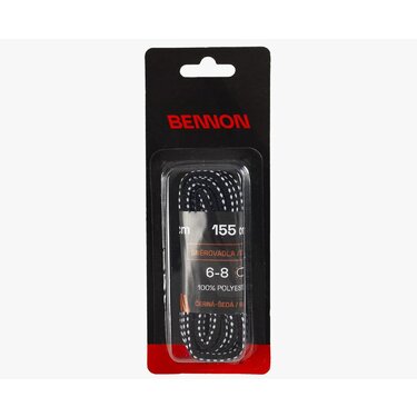 Šnúrky Bennon čierno-sivé 155cm