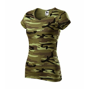 Tricou damă camouflage green