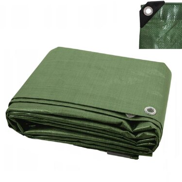 Prelată impermeabilă 110g 6x10m verde