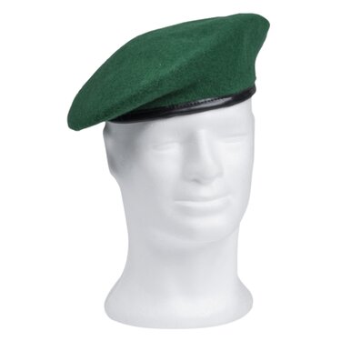 Beretă verde 100% lână