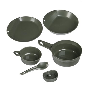 Set de masă pentru camping Wildo 6 piese olive
