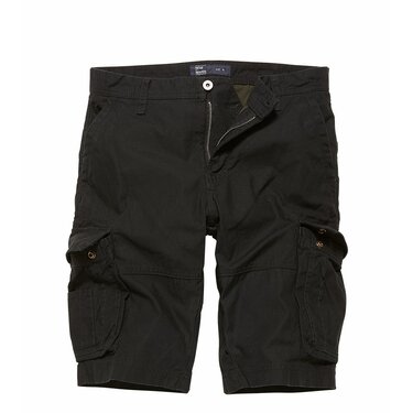 Pantaloni scurți Vintage Industries Rowing negri