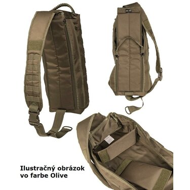 Ruksak s jedným popruhom "TANKER" čierny