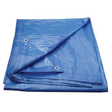 Prelată impermeabilă 55g 6x10m albastră