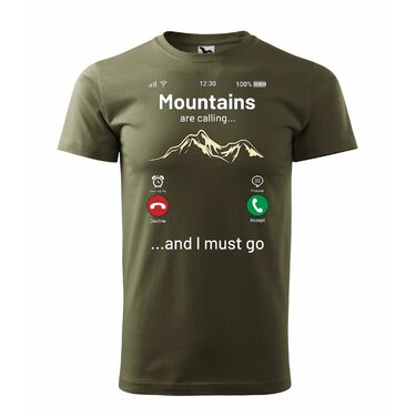 Tricou Chemarea munților verde XXXL