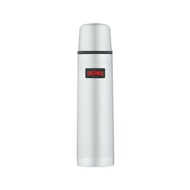 Termos Thermos cu capac cu buton 1000 ml - argintiu