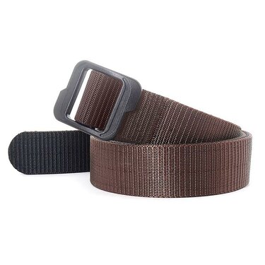 Curea DoubleTac terra brown/negru