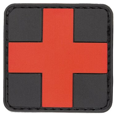 Patch Medic – Cruce Prim Ajutor, negru