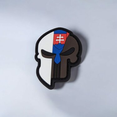 Patch Slovacia Skull 6cm