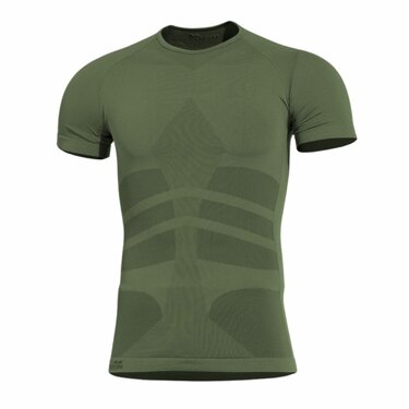 Tricou termic cu mânecă scurtă Pentagon Plexis olive