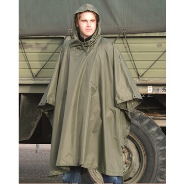 Pelerină de ploaie Mil-Tec Rip/Stop olive