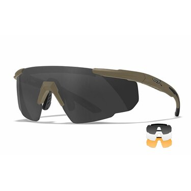 Ochelari tactici WileyX Saber Advanced Tan smoke/clear/rust
