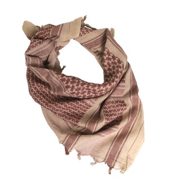 Eșarfă Shemag coyote-maroniu