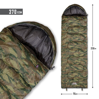 Sac de dormit Major 370gr Camo