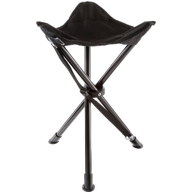 Scaun pliabil 3-picioare Basic Nature negru