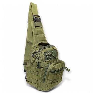 Taška cez rameno Areswer Fastbag olive