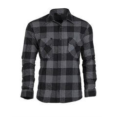 Cămașă din flanel Mil-Tec gri-negru