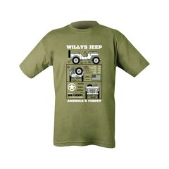 Tricou Willys Jeep Kombat UK verde deschis