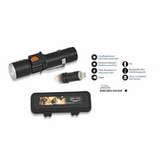Lanternă Albainox Zoom USB reîncărcabilă (130lm)
