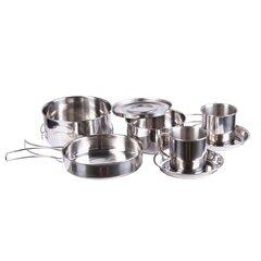 Set de vase din oțel inoxidabil pentru gătit, 8 piese