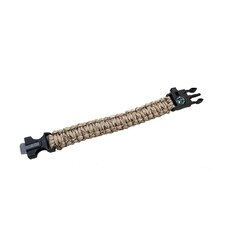 Brățară paracord cu amnar, fluier, busolă