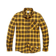 Cămașă din flanel Vintage Industries Riley Yellow check