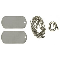 Plăcuțe de identificare DOG TAG (lanțuri din oțel inoxidabil)