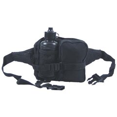 Borsetă cu sticlă inclusă (tip brâu), culoare neagră