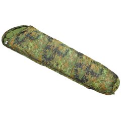 Sac de dormit cu umplutură (450g/m 2 fibră goală) flecktarn